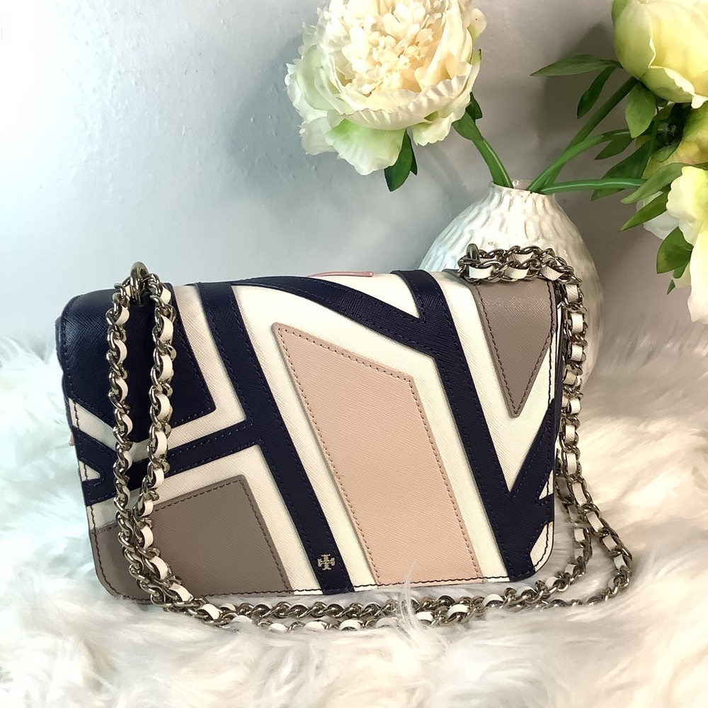 Tory Burch Robinson Fret Patchwork Shoulder Bag, … - image 2